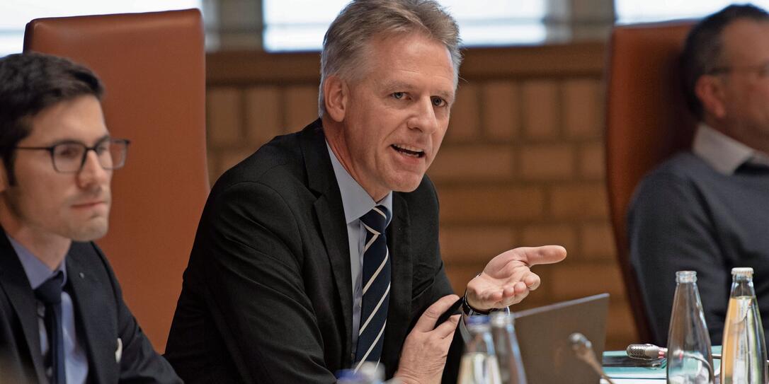 231205 Liechtensteiner Landtag, Dezember 2023, Bild aufgenommen im Landtagsgebäude in Vaduz / Liechtenstein am 05.12.2023 231205 Liechtensteiner Landtag, Dezember 2023, Bild aufgenommen im Landtagsgebäude in Vaduz / Liechtenstein am 05.12.2023
