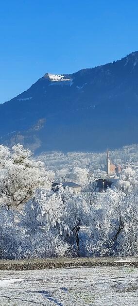Winterliche Stimmung in Schaan