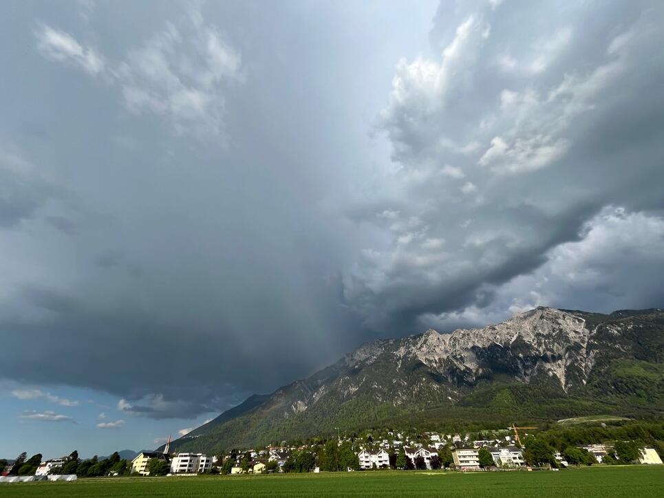 Gewitterfront im Anmarsch