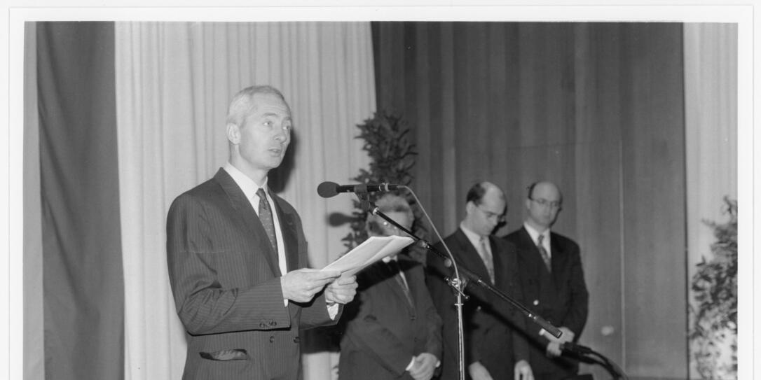 Landtagseröffnung mit Thronrede S.D. Fürst Hans-Adam II., 6.11.1993