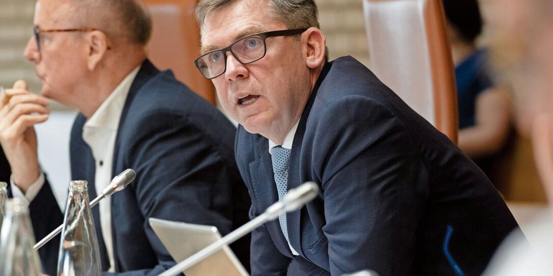 240612 Liechtensteiner Landtag, Juni 2024, Bild aufgenommen im Landtagsgebäude in Vaduz / Liechtenstein am 12.06.2024 - - Politik, Vaduz, 240612 Liechtensteiner Landtag, Juni 2024, Bild aufgenommen im Landtagsgebäude in Vaduz / Liechtenstein am 12.06.2024 - - Politik, Vaduz,