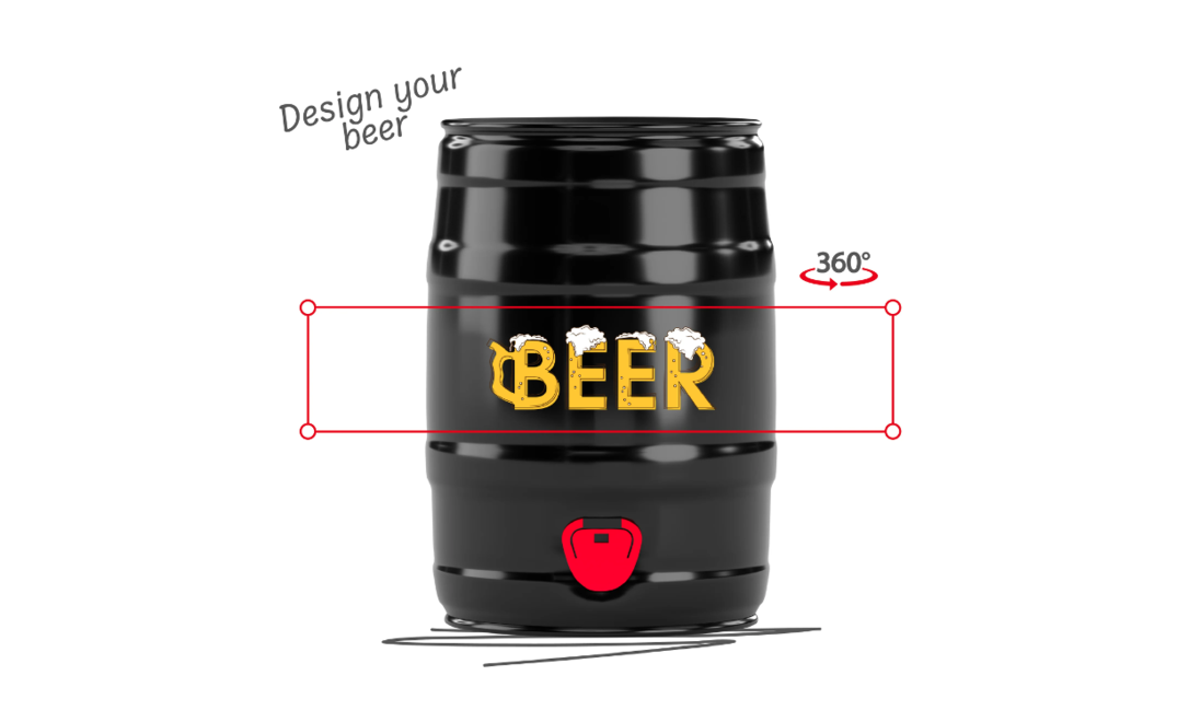 Bierfass Brauhaus personalisierbar