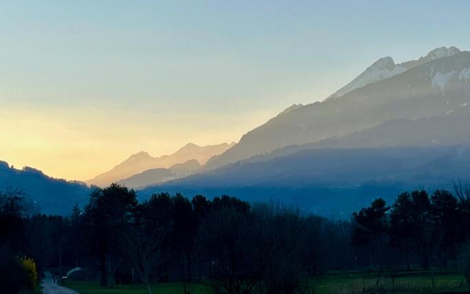 Abendblick zu den Nachbarn