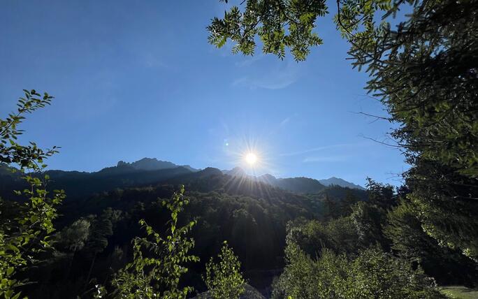 Morgensonne im Dux