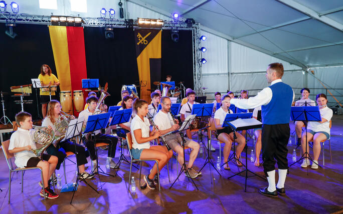 76. Liechtensteiner Verbandsmusikfest in Mauren  unter dem Motto «Mura - tönt guat»